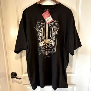 Del Sol St. Thomas Color-Changing Surf Graphic Tee Men’s 2XL Black NWT